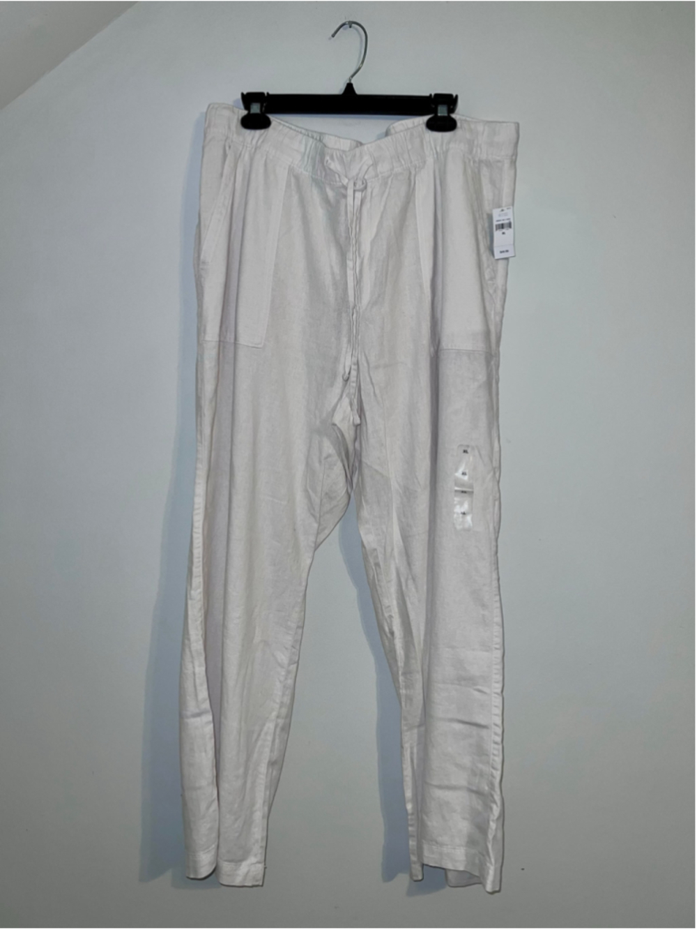 Women's Gap Linen Blend Trousers White Size XL